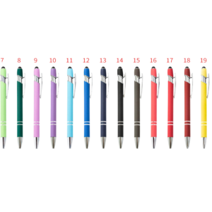 custom engraved soft touch pens with stylus