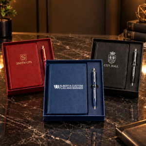 Executive Pen And Notebook Gift Set from Alberta Custom Flag and Banner